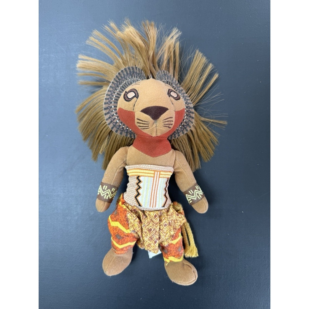 Disney the Lion King Broadway Musical Simba Plush Toy 10-inch(At Top Of Head)